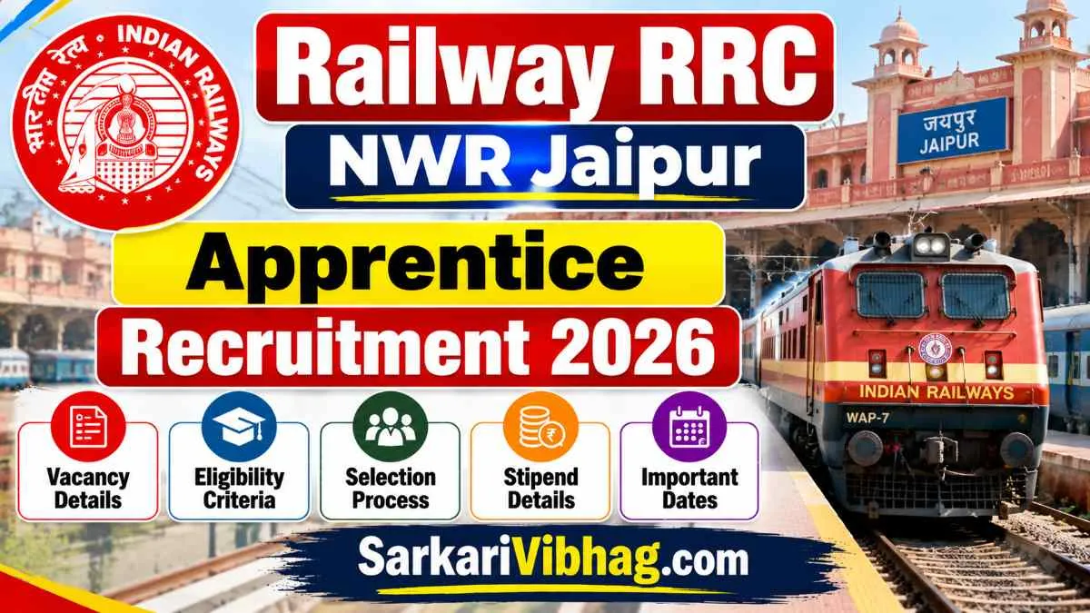 Railway RRC NWR Jaipur Apprentice Online Form 2026