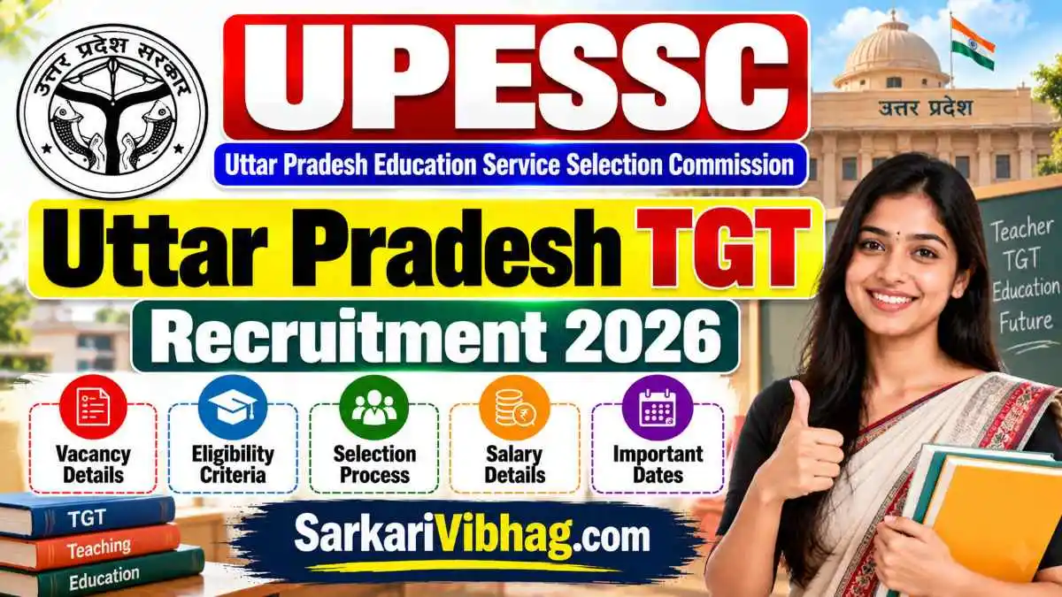 UPESSC Uttar Pradesh TGT Notification 2026 SarkariVibhag.com