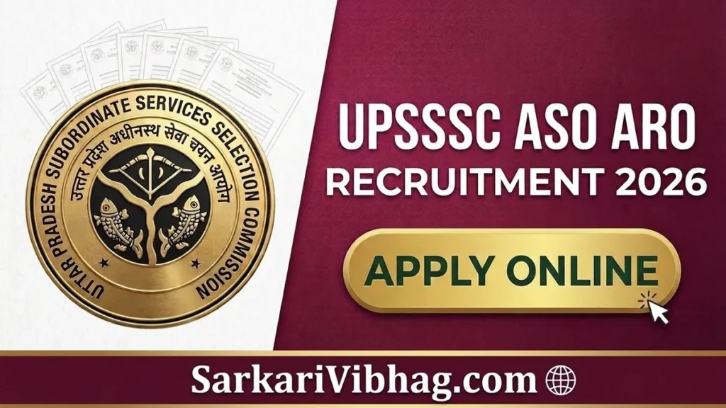 UPSSSC Assistant Statistical Officer ASO Notification 2026 PDF SarkariVibhag.com