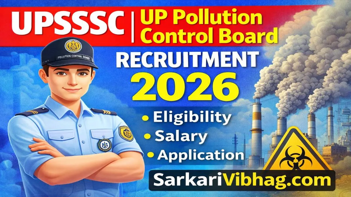 UPSSSC UP Pollution Control Board Notification 2026 PDF SarkariVibhag.com