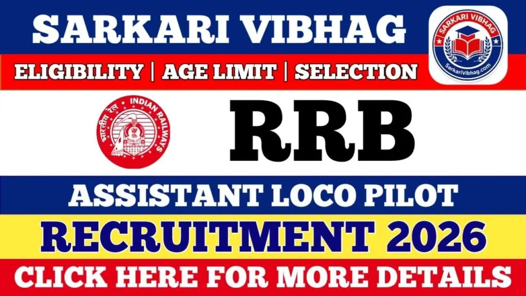 Railway RRB ALP Notification 2026 PDF SarkariVibhag.com