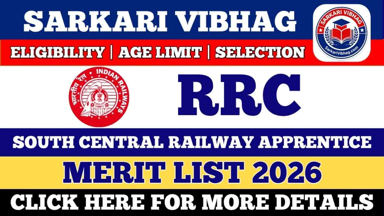 Railway RRC SCR Apprentice Merit List 2026 OUT - Link Active