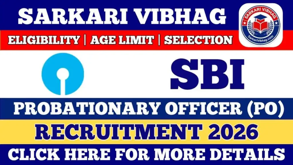 SBI PO Notification 2026 PDF SarkariVibhag.com