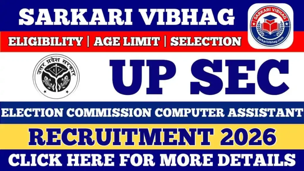 UP Election Commission Computer Assistant Outsourcing Notification 2026 PDF SarkariVibhag.com