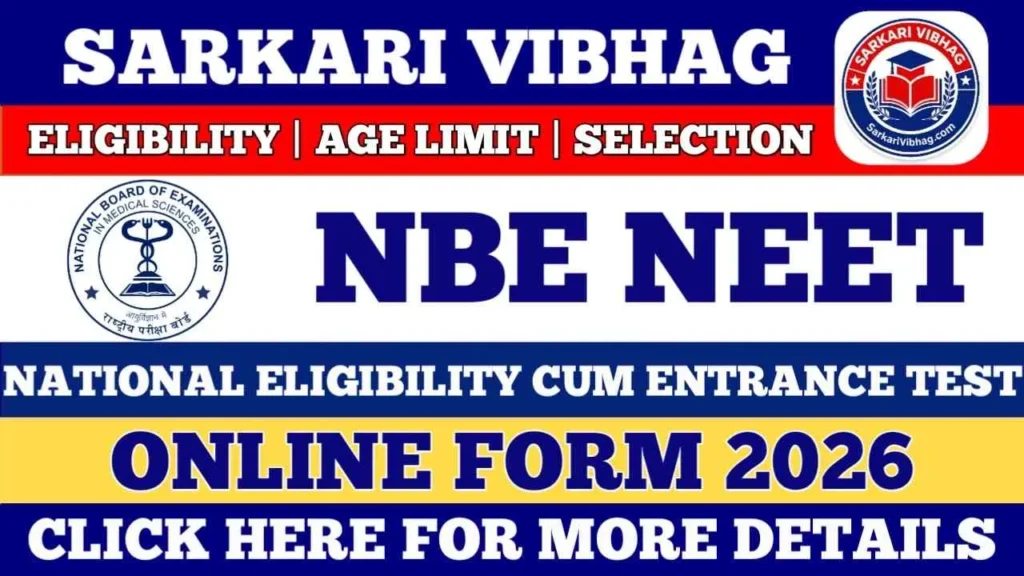 NBE NEET PG Notification 2026 PDF SarkariVibhag.com