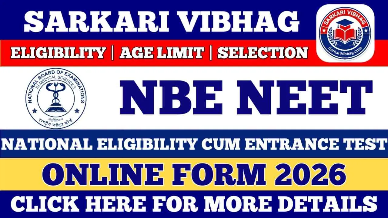NBE NEET PG Notification 2026 PDF SarkariVibhag.com