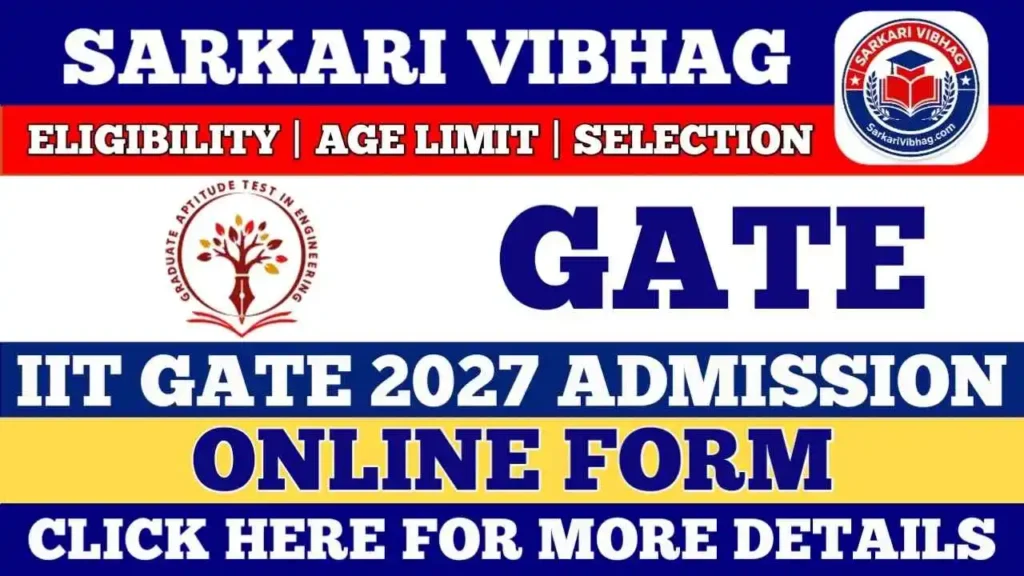 IIT GATE Notification 2027 PDF SarkariVibhag.com