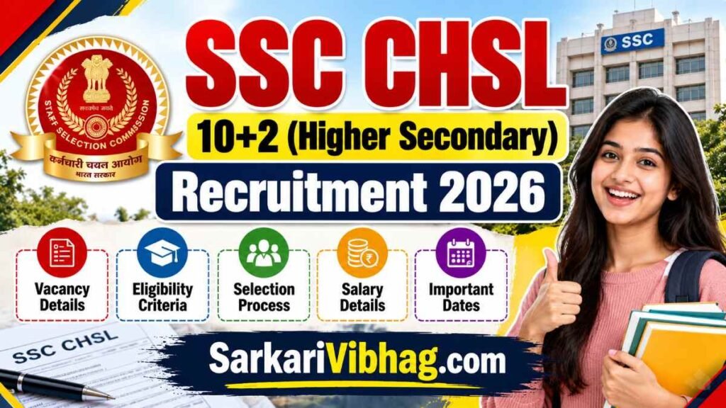 SSC CHSL 10+2 Notification 2026 SarkariVibhag.com